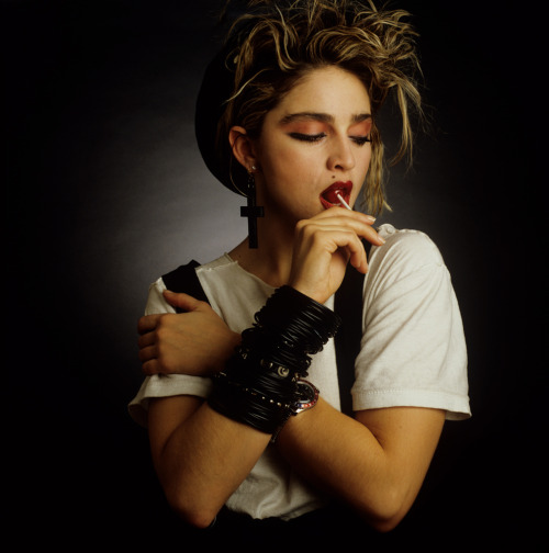 Madonna With Lollipop, New York City 1983. © Deborah Feingold