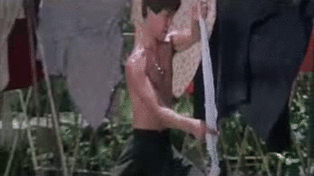gutsanduppercuts:  I detest the phrase “like a boss” but here’s Yuen Biao doing his laundry. Taken from Yuen Woo Ping’s dark kung fu film, “Dreadnaught.”