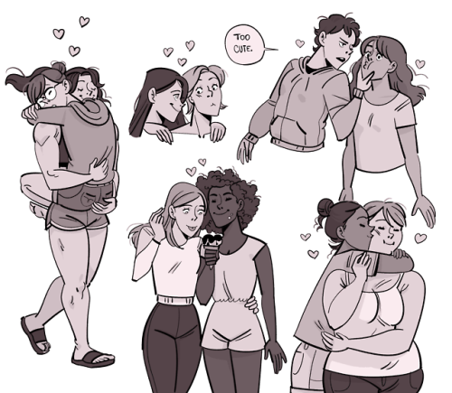 julianamoonart: Girls girls girls