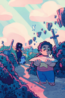 sandflakedraws:  I’m just realizing I never formally uploaded the covers I did for Steven Universe for KaBOOM! Studios, so here’s an amendment to that! You can find these bad boys on Issues 15 and 17, both cover A respectively ♥ 