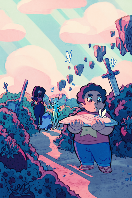 sandflakedraws: I’m just realizing I never formally uploaded the covers I did for Steven Universe for KaBOOM! Studios, so here’s an amendment to that! You can find these bad boys on Issues 15 and 17, both cover A respectively ♥ 