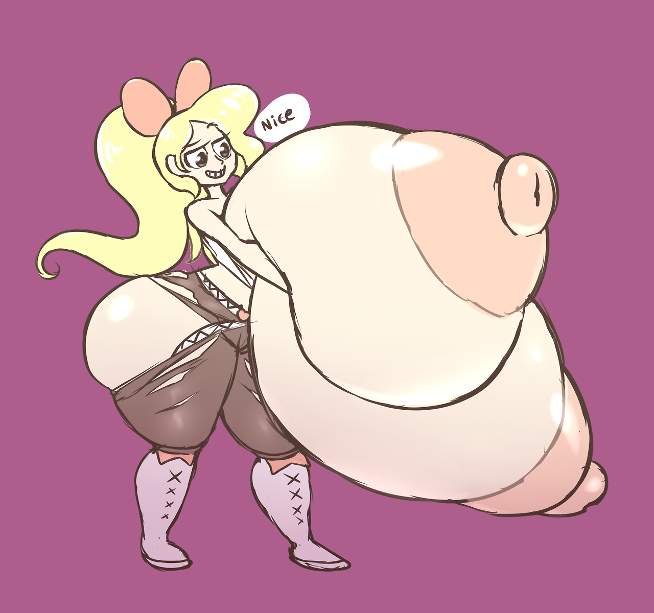 metachoke: A lil sketch trade I did with @nsfwangstrom a while ago drew his Gloria