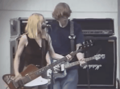 sexxxlessdemonsandscars:Sonic Youth, live in Central Park in New York City, 1992  [X]