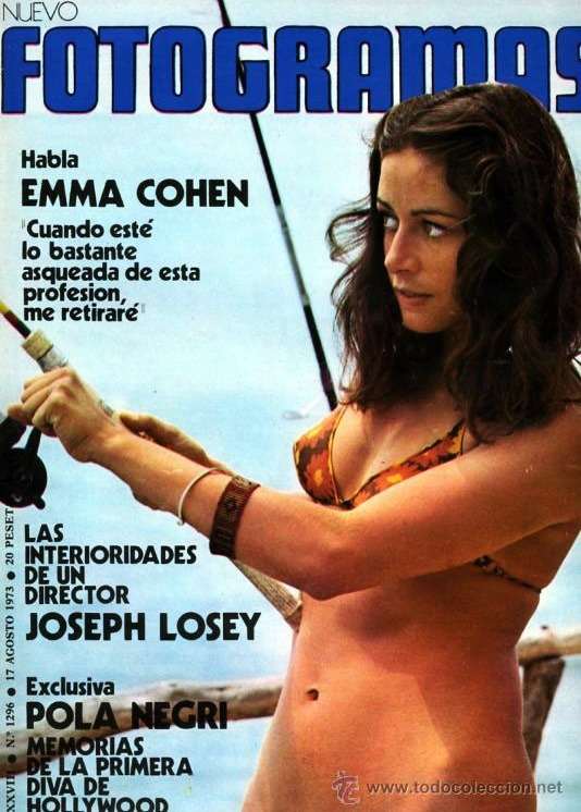 Emma Cohen on the cover of Fotogramas (August 1973)