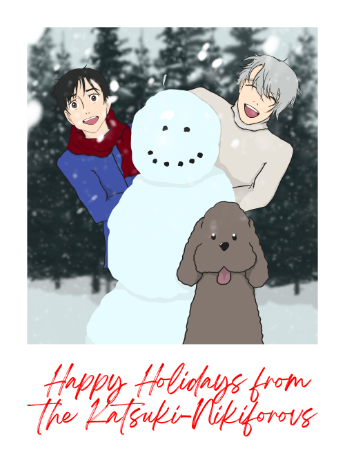 trashsmileyface:My gift for @niane for the @yoi5thanniversaryevent exchange!I hope cheesy family hol