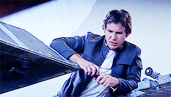 softkirks: After a few steps, he stops and looks back. Han glances up and the two