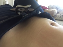 burstingwithpee:Bladder is bulging way further than I can take with my belt on….. I can’t hold this all in much longer, I have to pee soooooo badly