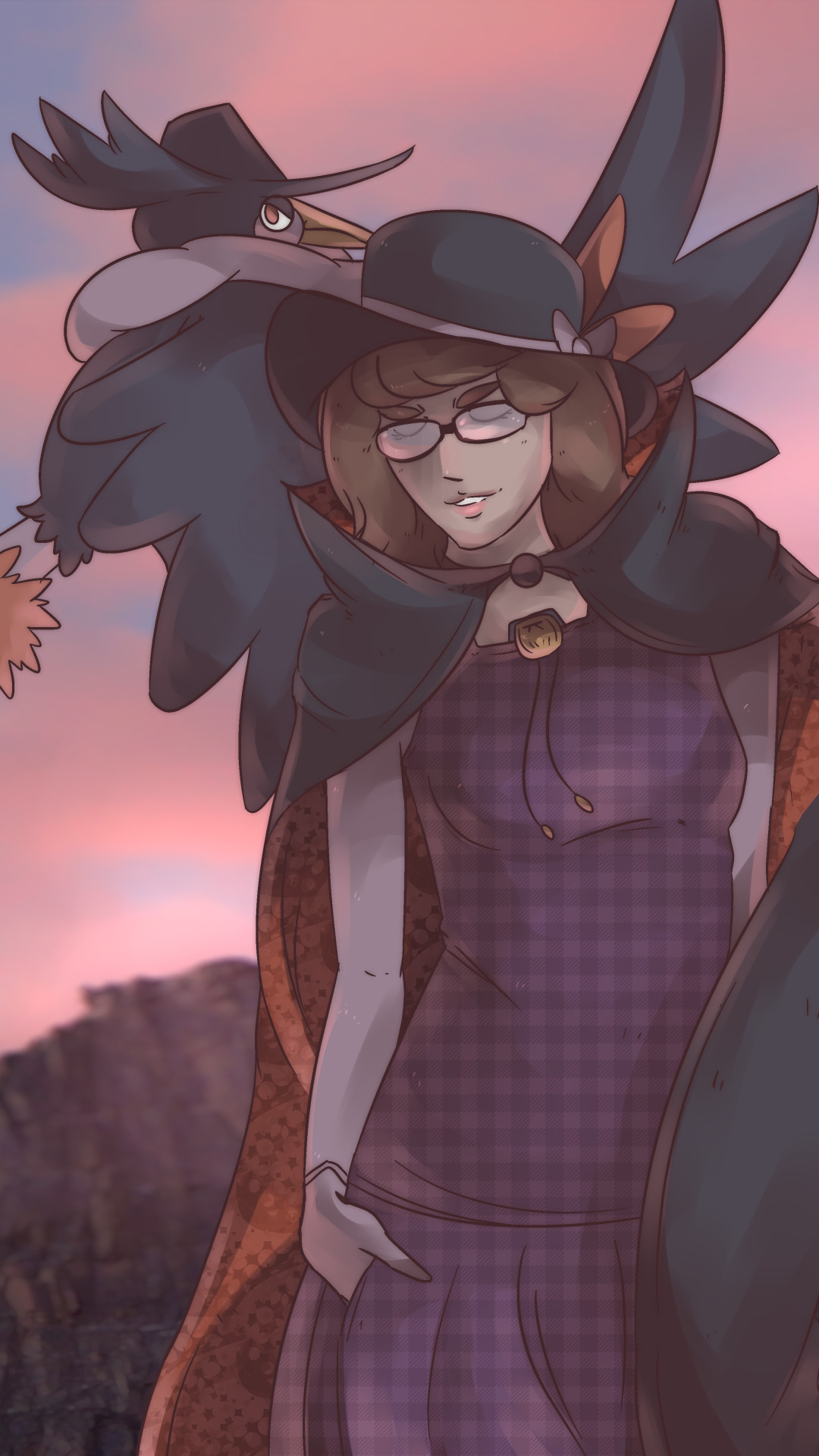 autobottesla:  Pokémon X Touhou Dongkarasu | Honchkrow &amp; Sumireko Usami
