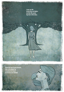 luxvivacious:  wordsfordays:  zenpencils:  SYLVIA PLATH ‘The fig tree’  Holy shit. Holy shiiiiiiit.   UGH. GPOY. I have never had something describe me so much. I want to cry.