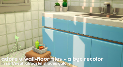 solarlemonade:adore u wall and floor tiles - a bgc recolorlove these tiles but the colors in game ar