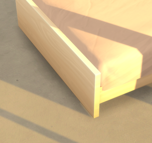 Urban Outfitters/Ikea Inspired Double Bed All done! I ended up completely remaking my textures and a