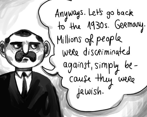 refugeeartproject:Clever cartoon depicts our failures when learning from history.theholyfoot:If you 