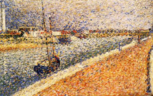 Study for ‘The Channel at Gravelines’, 1890, Georges SeuratMedium: oil,canvas