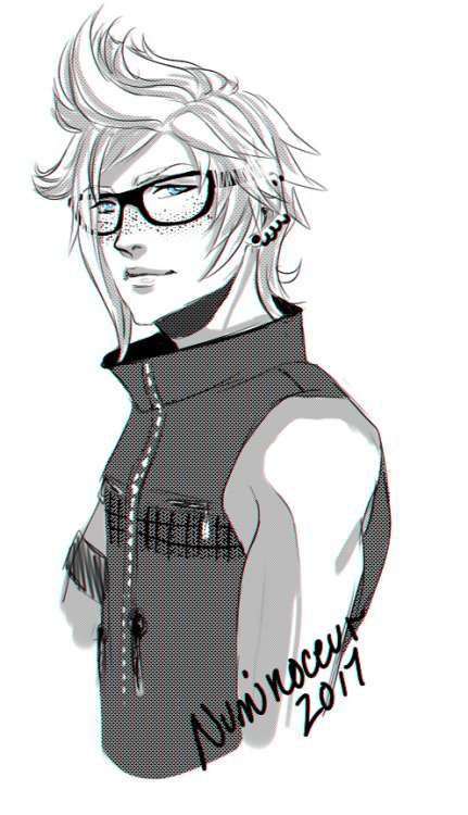 numinoceur: Jumps on this Megane!Prompto train—-because I really love him in glasses as well! 