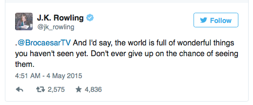 micdotcom:  In 4 tweets, JK Rowling gave the best advice ever to someone considering