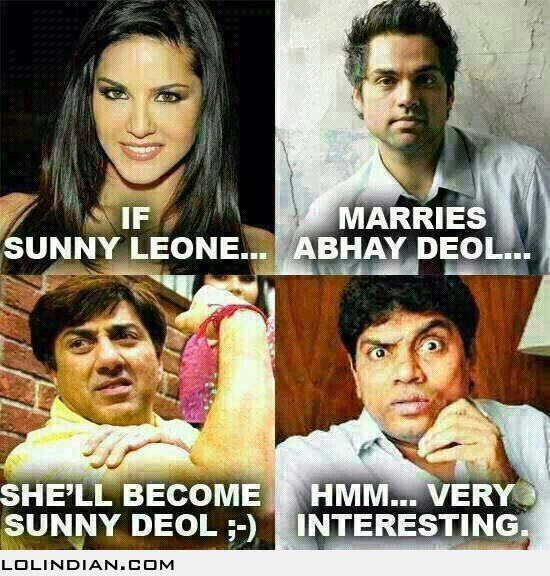 via If sunny deol marries abhay deol - LOL Indian... | MAYA STICKERS /  DECALS