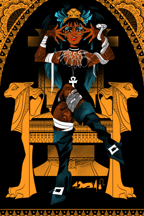 Trad Goth Cleo de Nile for @monsterhighzine! You can get a much higher res of this pic (and MANY mor