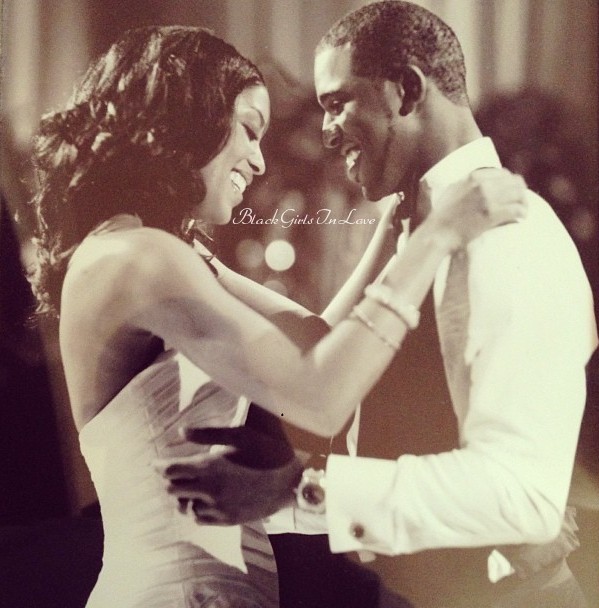 blackgirlsinlove:  NBA player Chris Paul and his wife Jada Crawley. The two met in