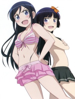 gotou nozomu ore no imouto ga konnani kawaii wake ga nai aragaki ayase gokou ruri bikini cleavage swimsuits | #404380 | yande.re