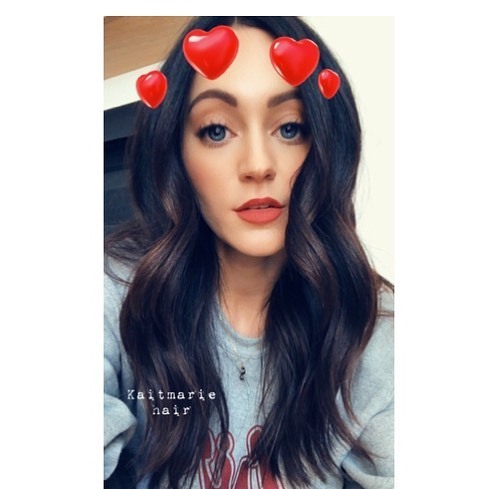 kaitmariehair: Stole a selfie from my queeeeeen @sarahurie love you and your dark loxxx ‍♀️&hear