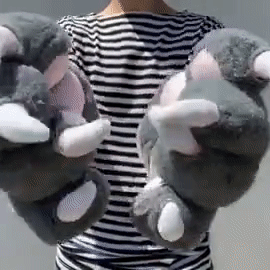 Mukuro Ikusaba (danganronpa) Stimboard With Fursuit Paws And Wolves ( )