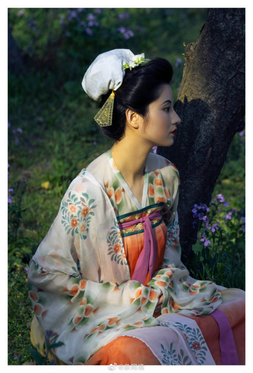 [Hanfu · 漢服]China Tang Dynasty Chinese Traditional Clothing Hanfu PhotoshootsLate Tang Women&