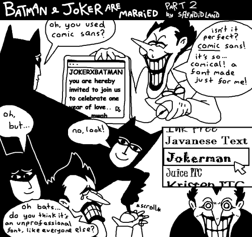 splendidland:batman &amp; joker are married[twitter]