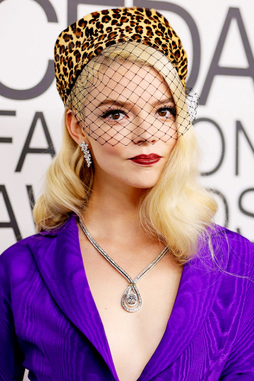 dinah-lance:Anya Taylor-Joy attends the 2021 CFDA Fashion Awards at The Grill Room