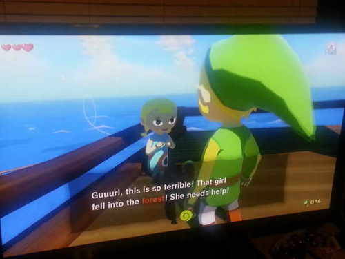 spatialwarp:  my girlfriend just started a wind waker file and she named the hero