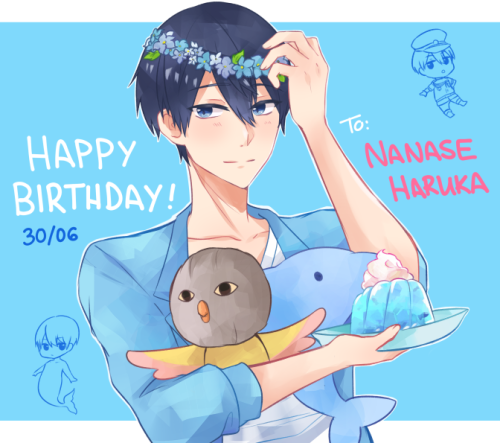 shirochin:Happy Birthday to my precious bby son Haruuu!! 30/06 put work aside to doodle something sm