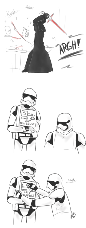 yuminica:I saw this post and had a need to draw it with the stormtroopers….So here you go : D