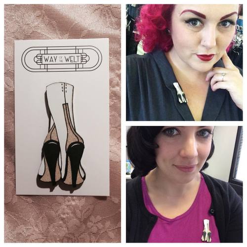 We have launched our first brooch! @quirkyandcurvy and I obviously love stockings and just *needed* 