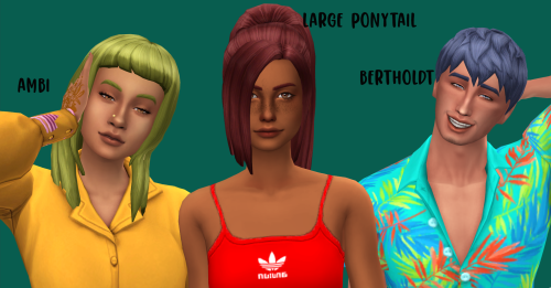 witheringscreations: 14 Kamiiri Hairs Recolored in AMPified40 add-on swatches in omicient’s A Moot P