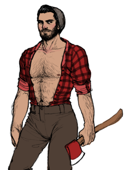 ladymalstroemart:  oh god someone take photoshop away from me why did I draw this (inspired by this mod for a bearded kaidan) 