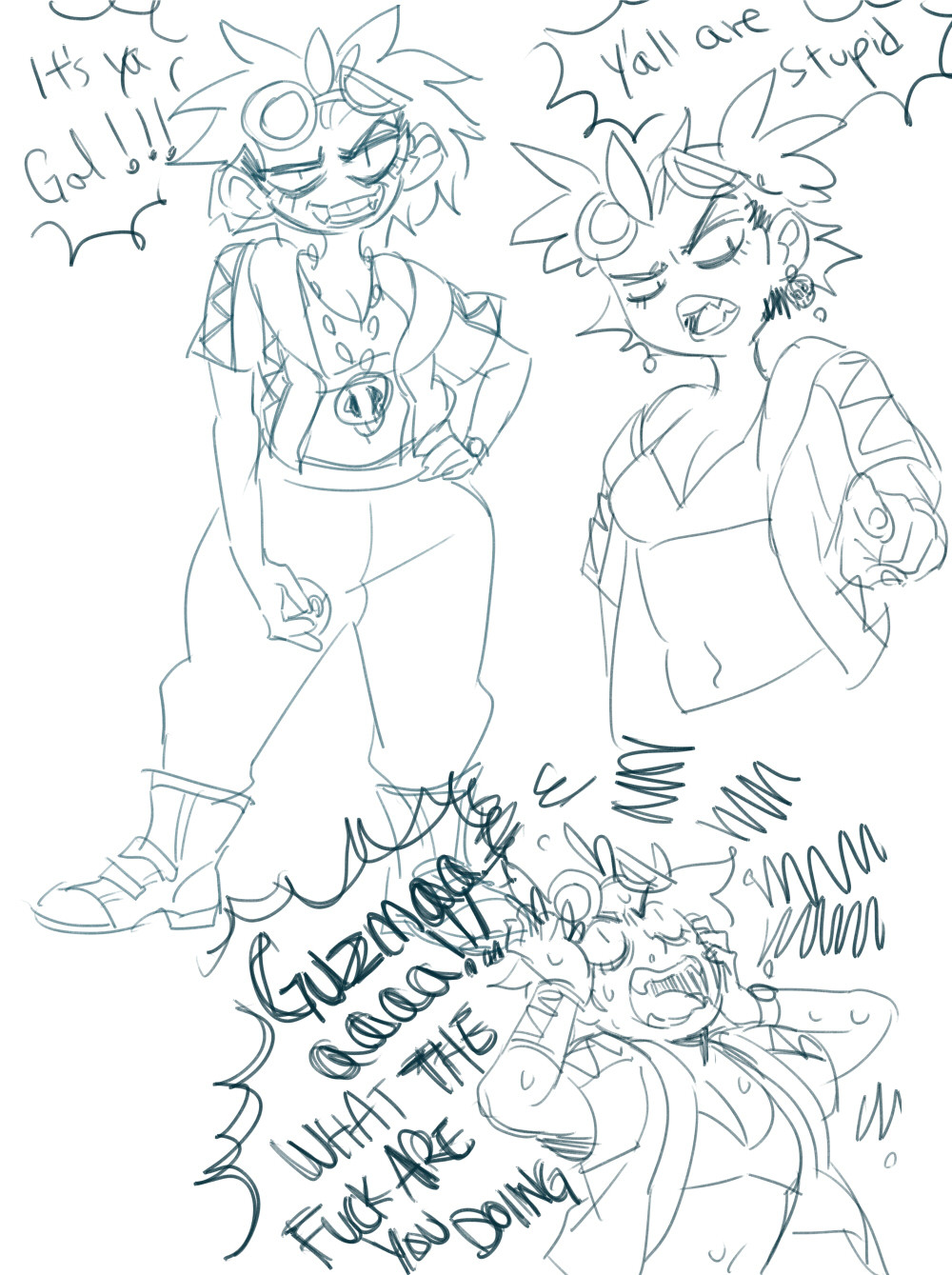 mistawolfie: It’s ya gal Guzma! Because…I haven’t seen one yet so…her tiddies