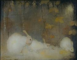 walzerjahrhundert:  Jan Mankes, White Rabbits in Autumn, 1911 