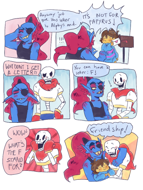 anthraxcakemix:if u check papyrus’ mail box after undyne gives u her letter u get the Cutest Interac