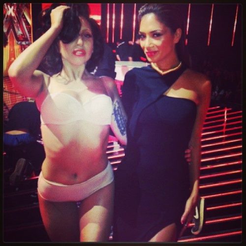 excuseme-no:  gagagraveyard:  ladygagadaily: Gaga and Nicole Scherzinger on X-Factor.  do y’all realize that not too long ago Gaga used to open for her/Pussycat Dolls. This photo is SIGNIFICANT.  LOOOOOOORD 