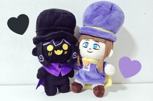 finished my first ever made plushie! (after so many months..orz)it’s Hat Kid in her Shadow Pup