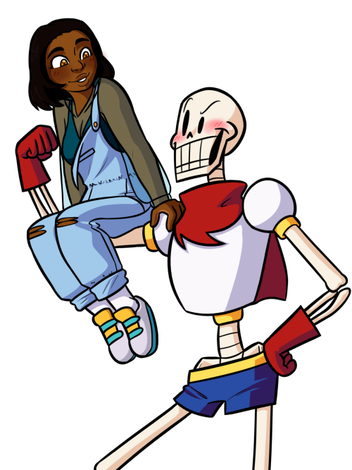 insanelyadd:Commission for @act-xxi who wanted to be wooed by the handsome and very strong Papyrus. 