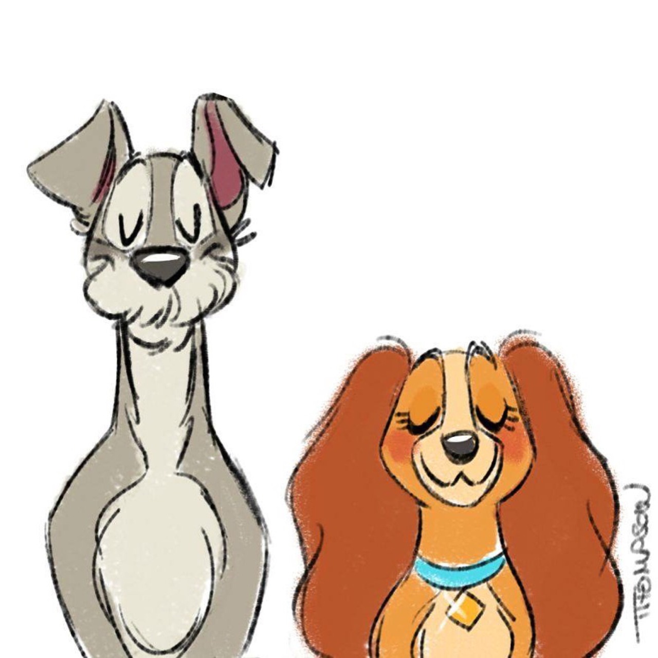 Art of Lady and the Tramp