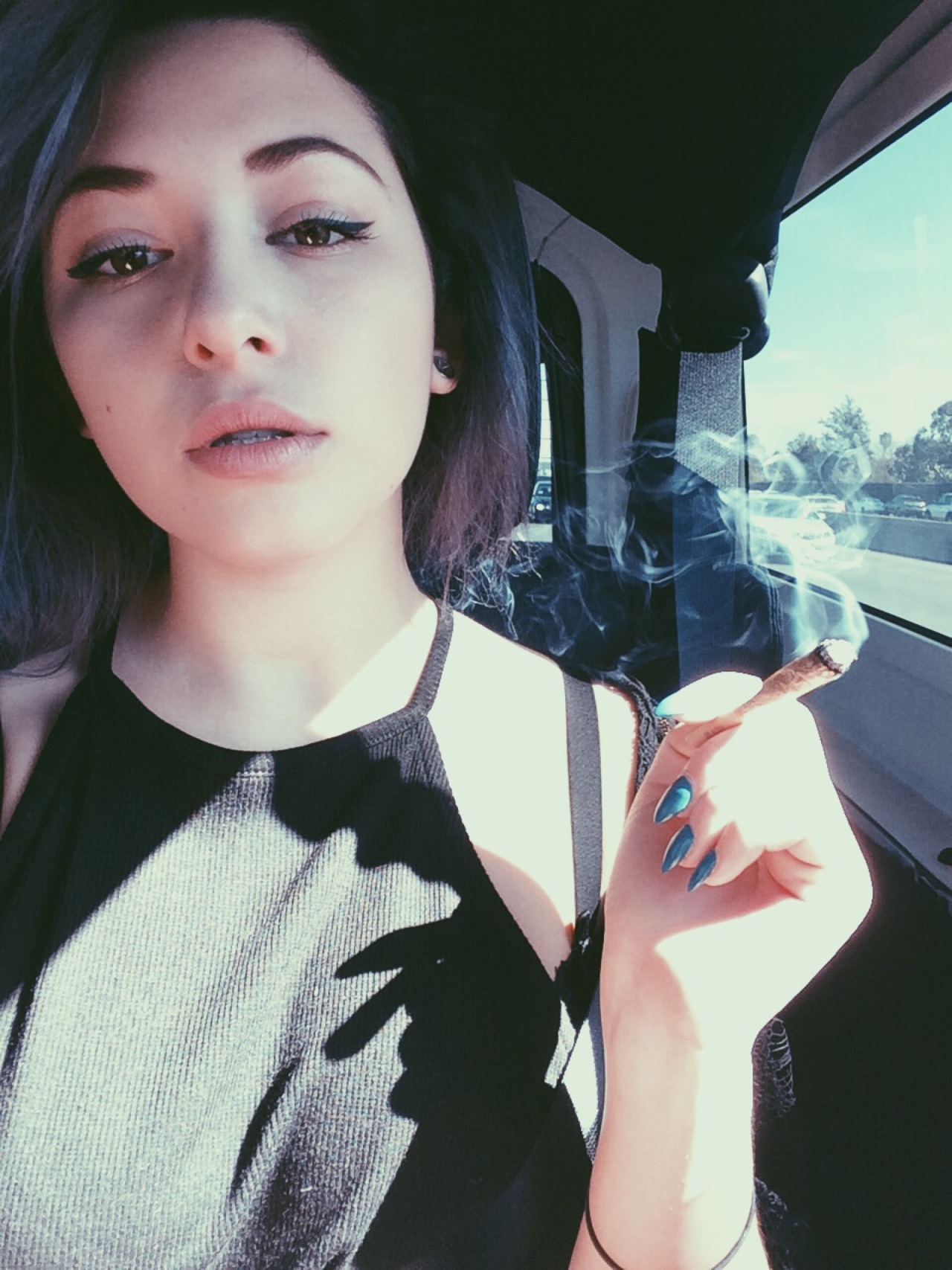 sophoulla:  Yesterday we drove to Malibu and shot in the pretty mountains and it