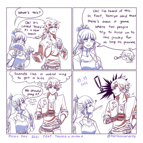 belated thomaya pocky day comic