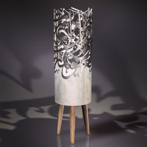 typeworship:  Calligraphy Stools. I love to see type or lettering is used as decoration, simply for its own beauty but even more so when it’s functional. I’ve previously written about Type Tables, Concept Furniture and Type Architecture, and now,