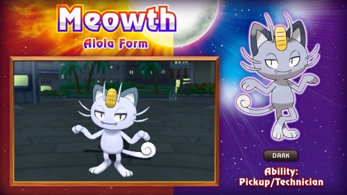 doobiewrap:  teamrcket:  ssshuckle:  Alola Meowth!  Gay Meowth  Me 