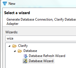 Cleo Clarify 4.6 Database Wizard