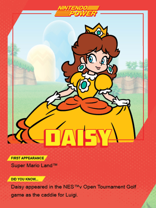 playnintendo:Princess Daisy may have a gown and a crown, but this friendly ruler of Sarasaland is to