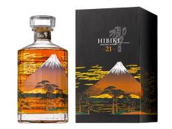 3drunkencelts:  bourbonandchimes: Suntory will be releasing their Hibiki 21 in a special design bottle featuring Mt Fuji in the morning sun.  Limited to 2,000 bottles, this will go on sale March 25th. 