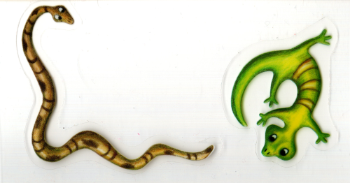 2000s transparent reptile stickersfrom my personal collection