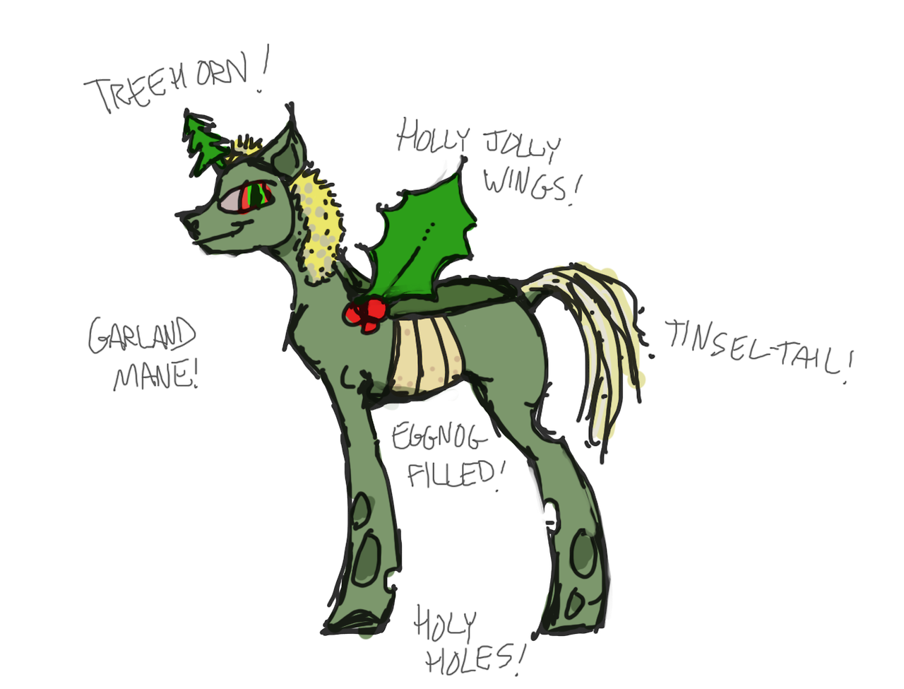 look at this changeling pony Oh See i made at some point that i found in my dropbox